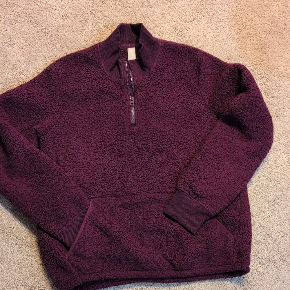 Athleta Girl's Purple Quarter-Zip Fleece